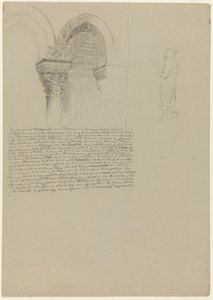 Details van kapitelen in de kerk van Monreale, 1842 door Thomas Cole